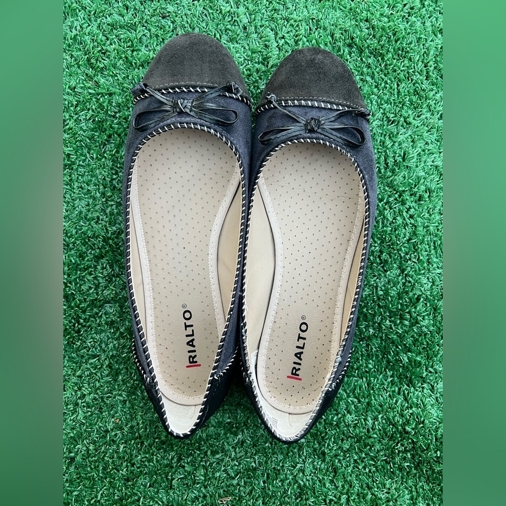 Rialto Black and Gray Flats Size 7.5 Womens
